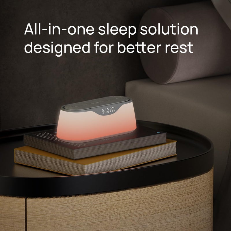 Nimba OFLO Sunrise Alarm Clock with 35 Expertly Tuned Soundscapes & 6 Natural Light Modes - Light Therapy Wake-Up Clock for Heavy Sleepers, App Control Bedside Sound Machine with Soothing White Noise - Image 2